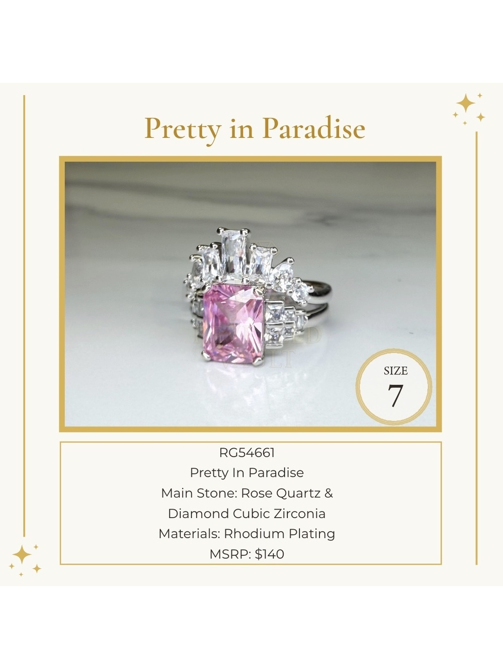 Pretty In Paradise - Size 7 - OG